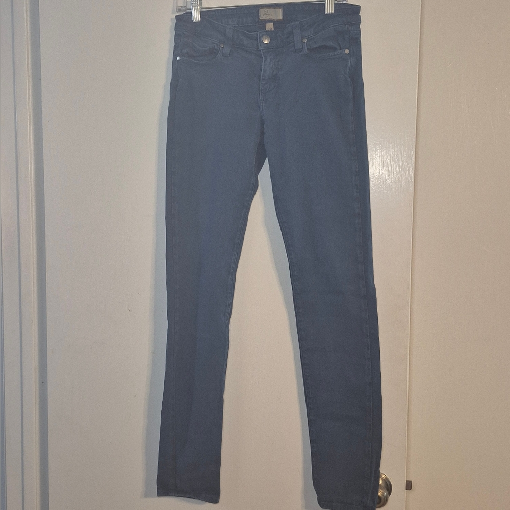 Women's Paige Peg Skinny Blue Jeans